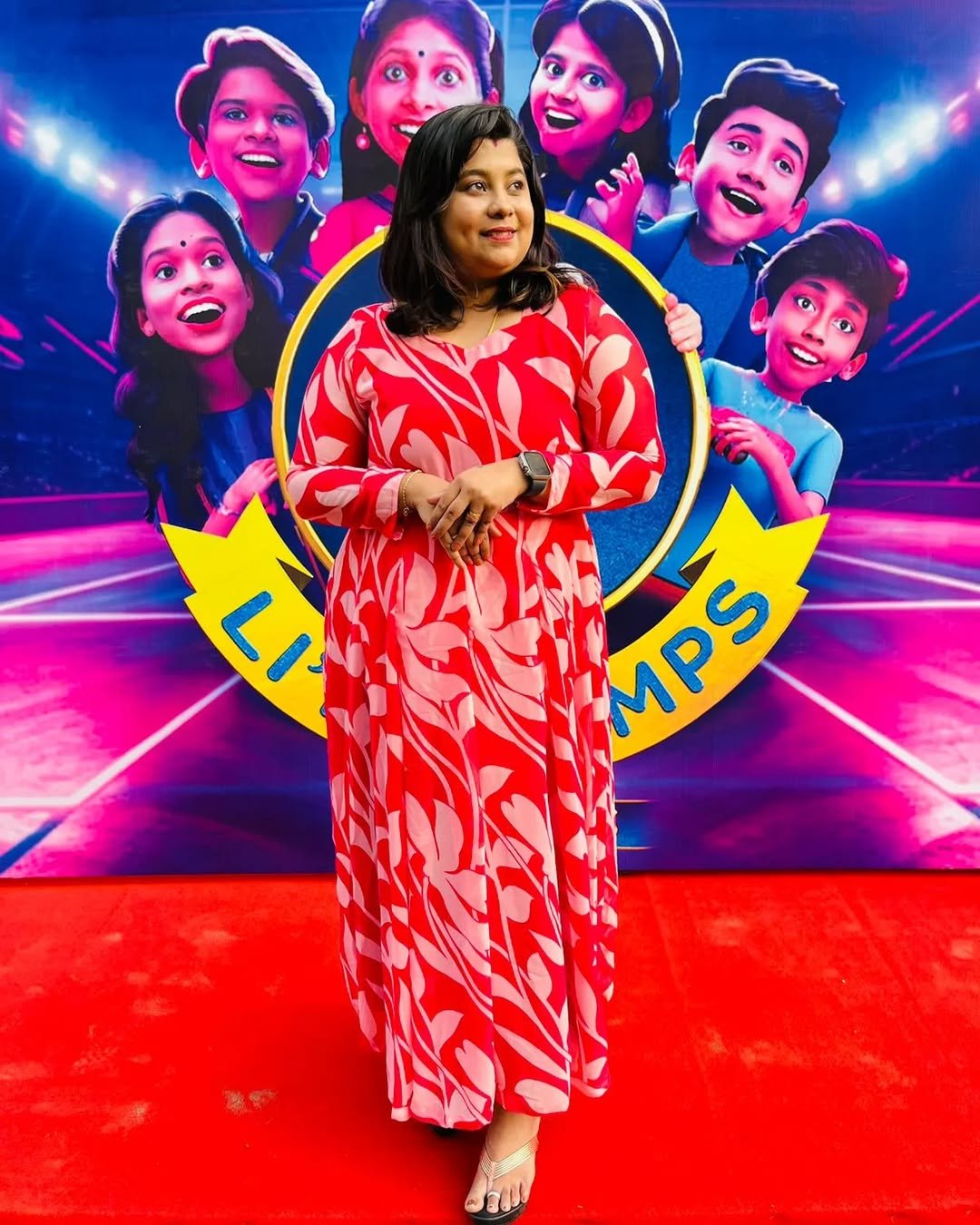 Floral Georgette Gown