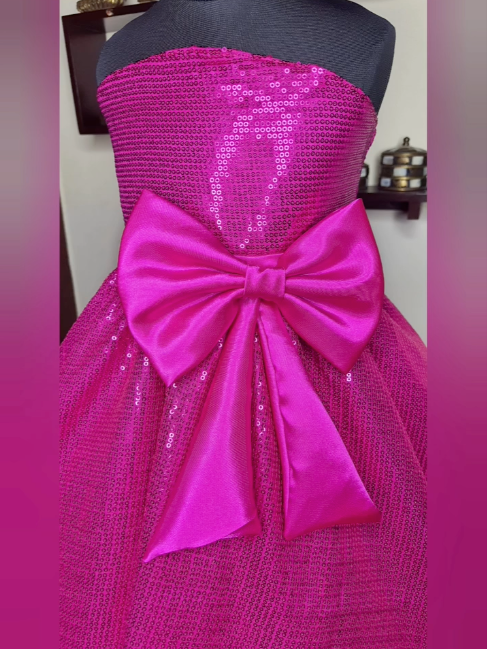 Hot Pink Barbie Gown - Image 3