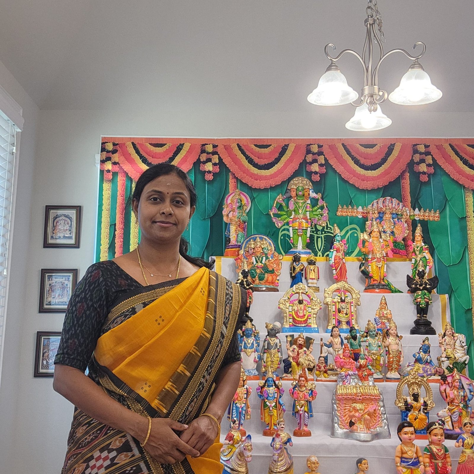 Pure Ikkat Raw Silk Pattern Blouse - Image 3